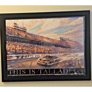 Official NASCAR Talladega DALE EARNHARDT Paper Print‎ Thomas Kinkade Limited